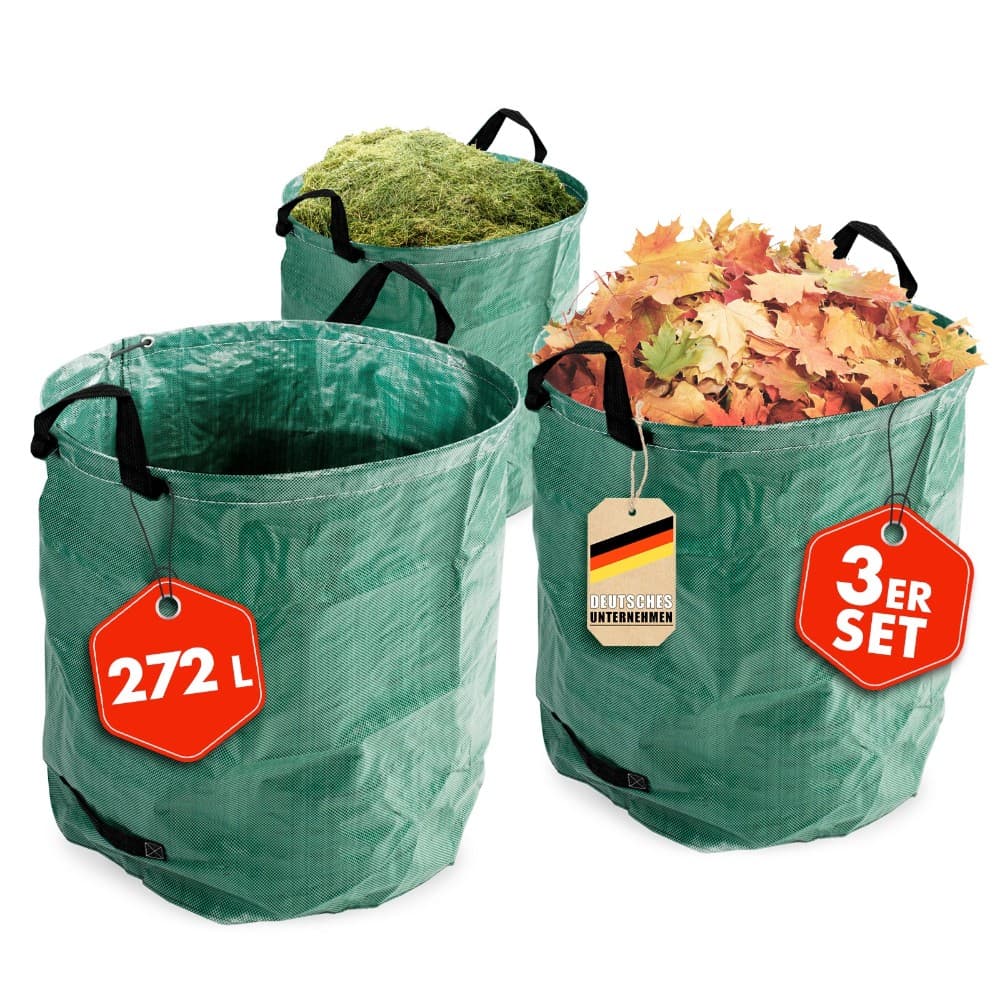 Powerfix Garden Gartenabfallsack, 3er-Set – Norma