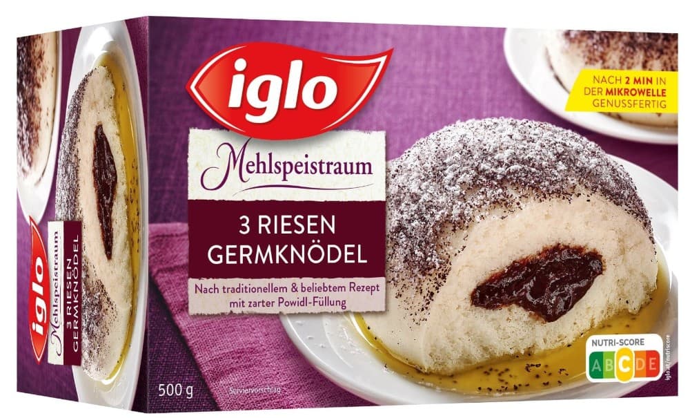 Iglo 3 Riesengermknödel oder Mohnnudeln, 500 g – Spar