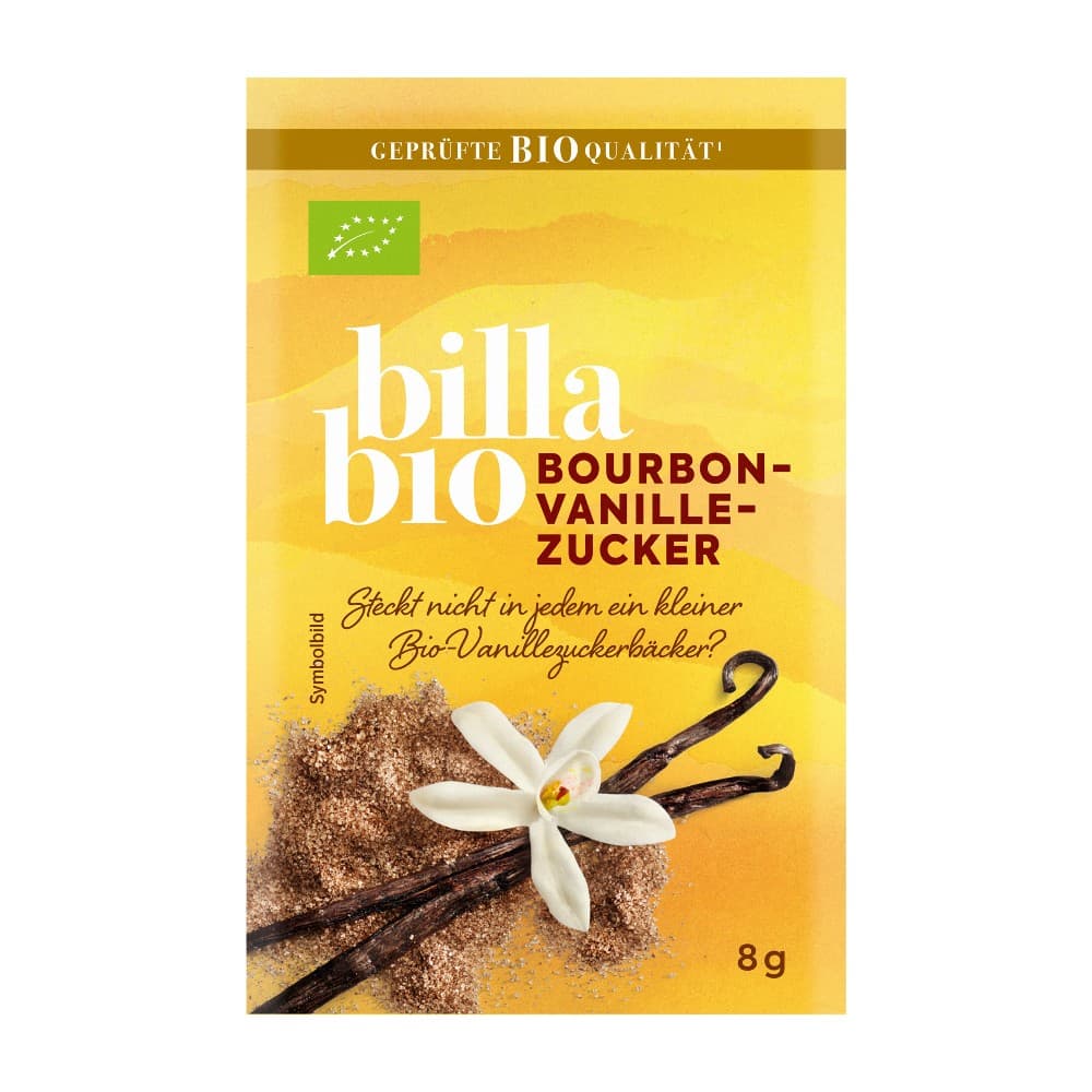 BILLA Bio Bio-Bourbon Vanillezucker, 4 Stück Packung – Billa Plus