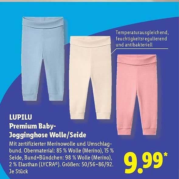 LUPILU Premium Baby Merino Wickelbody/Jogginghose Angebot bei Lidl