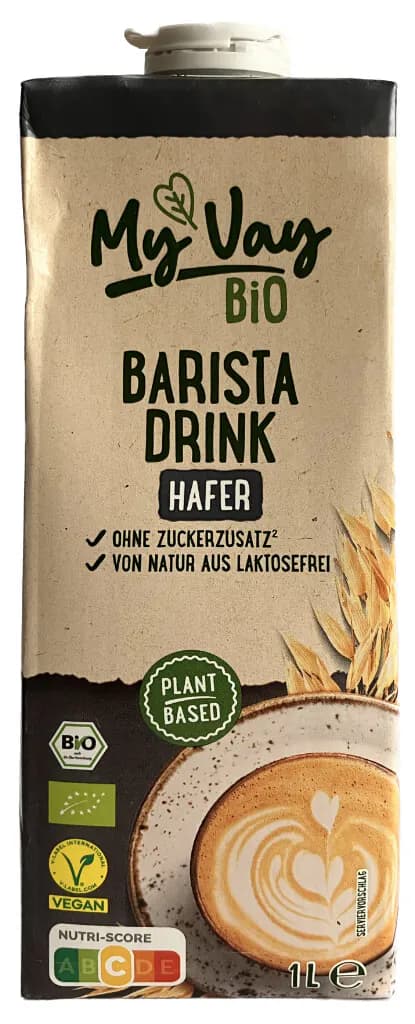 Bio-Hafer-Soja Barista Drink 1 l My Vay Angebot bei Hofer