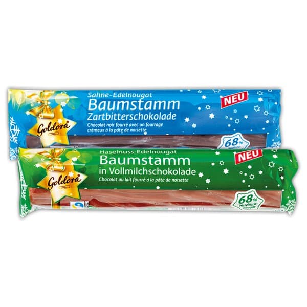 Edelnougat-Baumstamm, 100 g Goldora – Norma