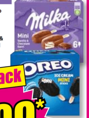 Milka Oreo Mini Stieleis, 6x50 ml – Norma