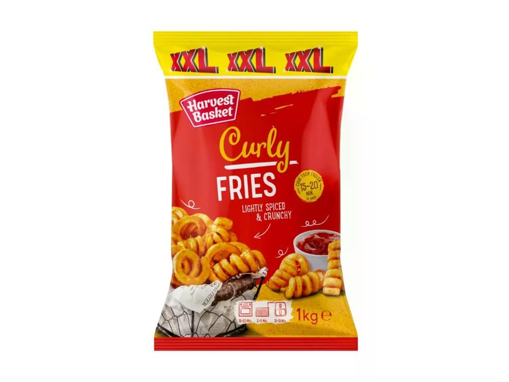 Harvest Basket Curly Fries 600 g + 400 g gratis Angebot bei Lidl