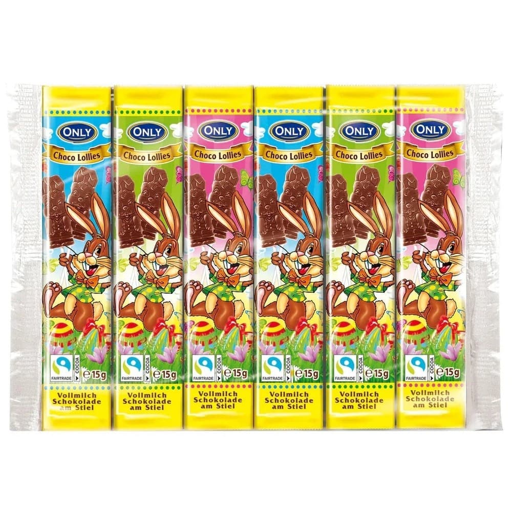 Only Schokolollies am Stiel Geisterbahn, 6 x 15 g. 90-g-Packung – Interspar
