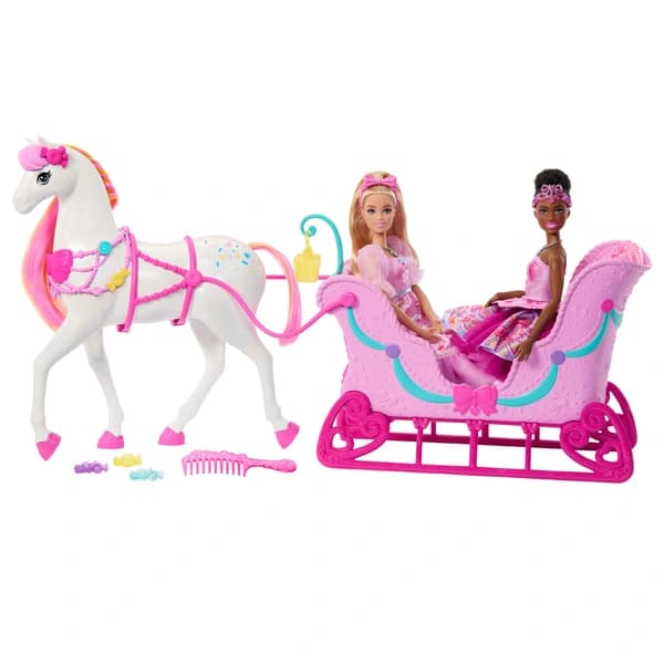 Barbie Nussknacker Schlitten und Pferd – Maximarkt