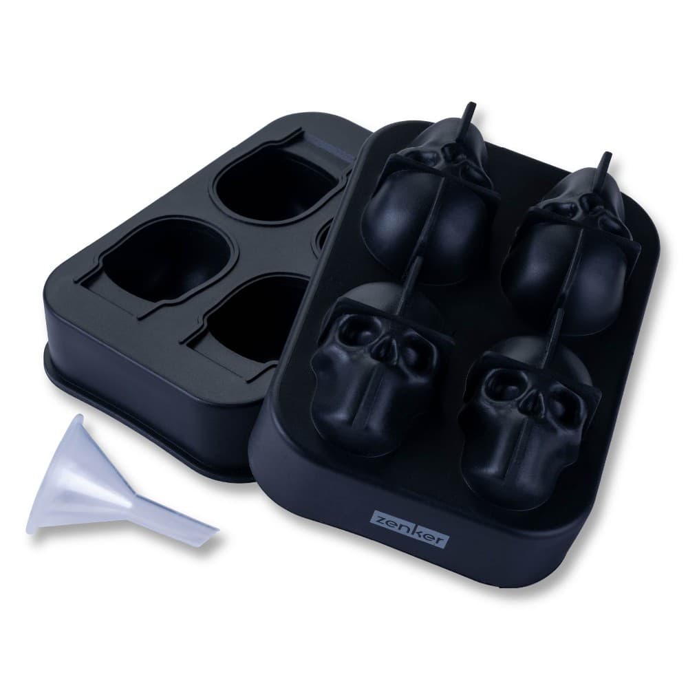 Eiswürfelform Totenkopf Silikon – Interspar