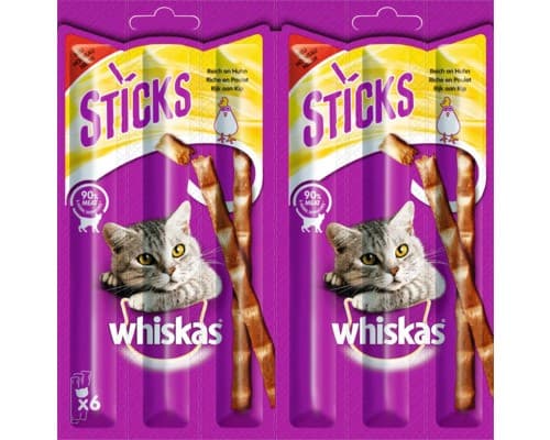 Whiskas Snack / Katzensticks, 40 g - 100 g oder 6x 6 g, XL-Packung – Maximarkt