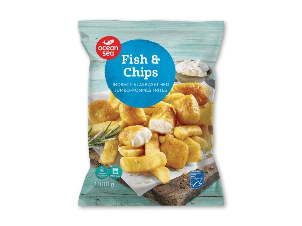 OCEAN SEA Fish & Chips, 1 kg – Lidl