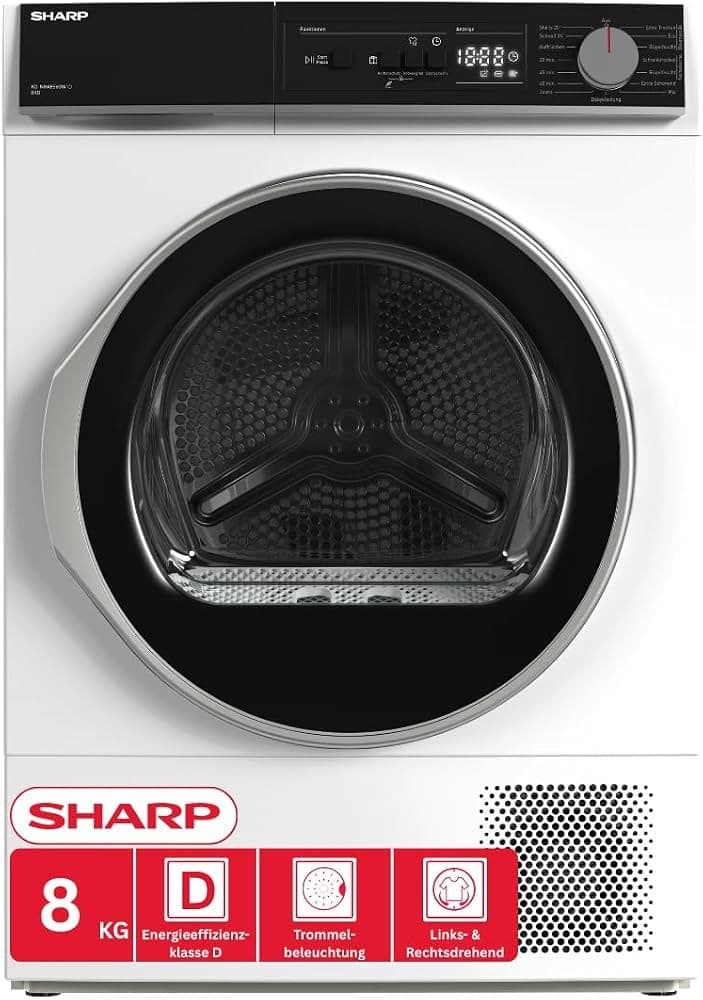 Wärmepumpentrockner KD-NHA8S6GW1D-DE SHARP – Möbelix