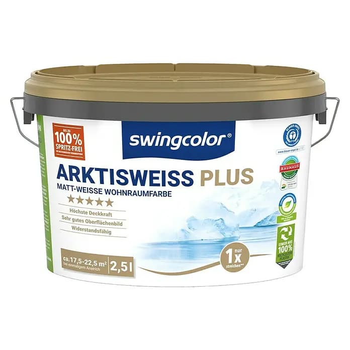 Arktisweiss 10 l swingcolor Angebot bei Bauhaus