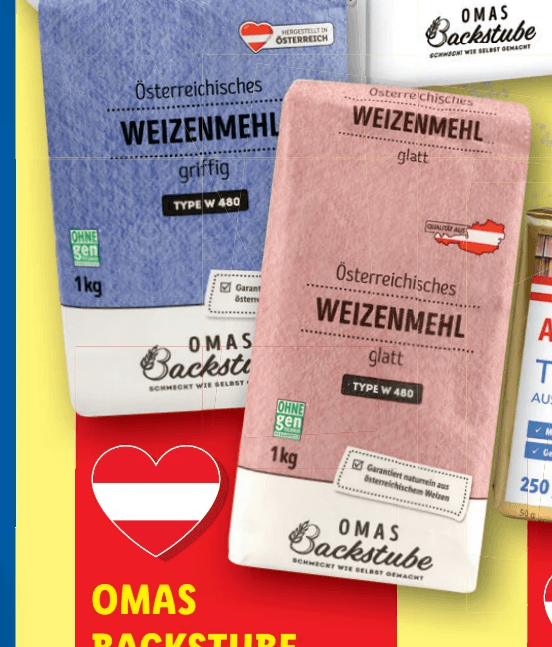 OMAS BACKSTUBE Weizenmehl, Je 1 kg – Lidl