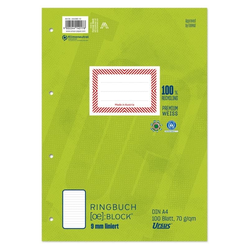 Ringbuchblock A4 100 Blatt Angebot bei Müller