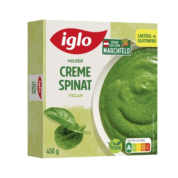 iglo Rotkraut, Blattspinat Zwutschgerl od. Cremespinat laktosefrei, 400 g, 450 g – Adeg