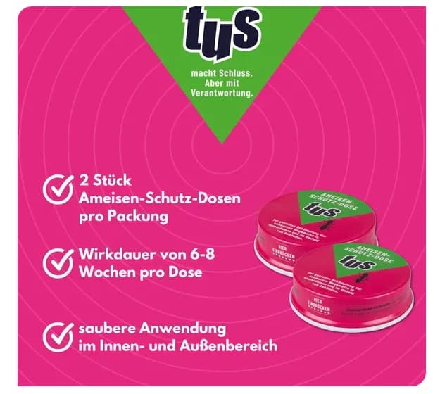 Tus Ameisen-Schutz-Dose, 2 Stück – Bipa