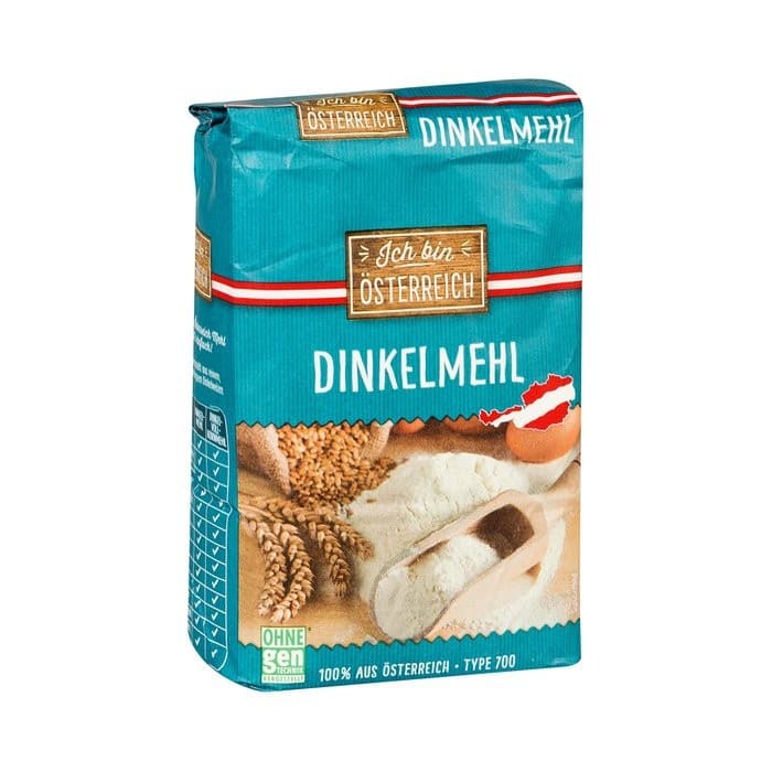 Dinkelmehl od. Dinkelvollkornmehl, 1 kg – Penny