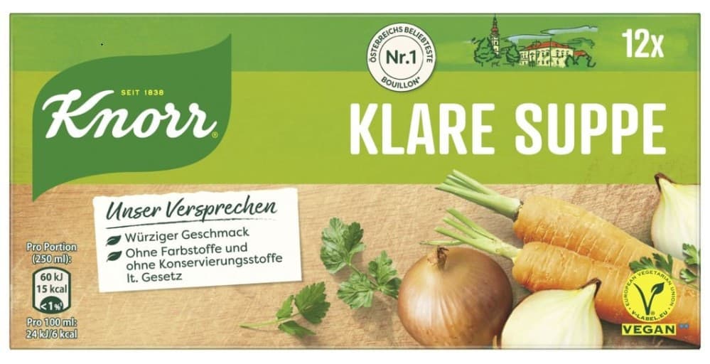 Knorr Suppenwürfel, 3 Stk. – Penny