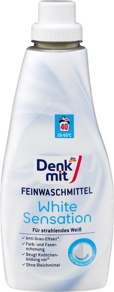 Feinwaschmittel White Sensation, 40 WL Denkmit – Dm