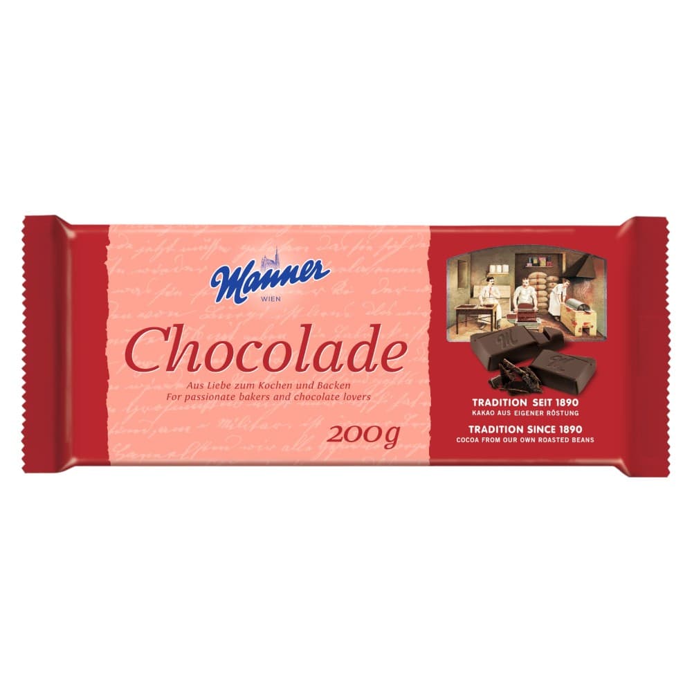 Manner Haushaltsschokolade 100% pflanzlich, 200 g – Billa
