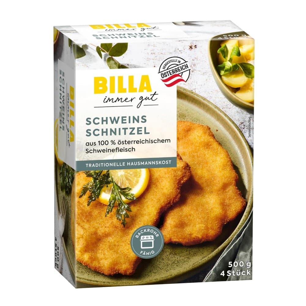 BILLA immer gut Schweinsschnitzel, 500 g – Billa Plus