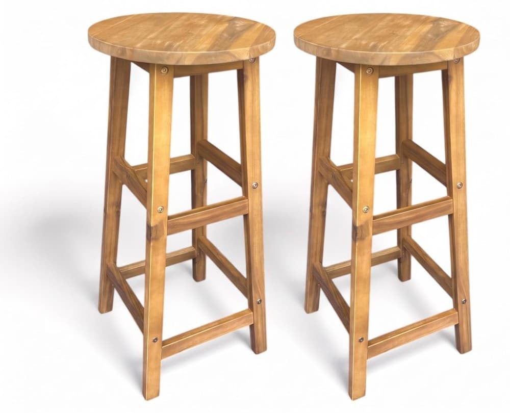 Barstuhl 2er-Set, ca. 34 x 34 x 76 cm Corfen & Freizeit – Norma