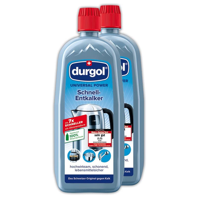 Universal Power Schnell-Entkalker, 2 Stück (2x750 ml) Durgol – Norma