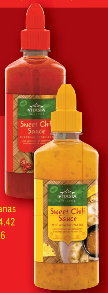 Thai-ländische Sweet Chili Saucen 450 ml VITASIA Angebot bei Lidl