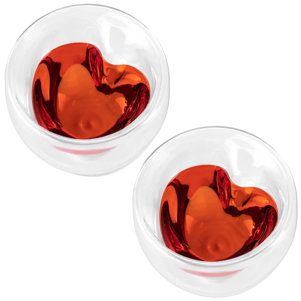 boral Doppelwandiges Glas 2er-Set Herz, ca. 300 ml – Norma