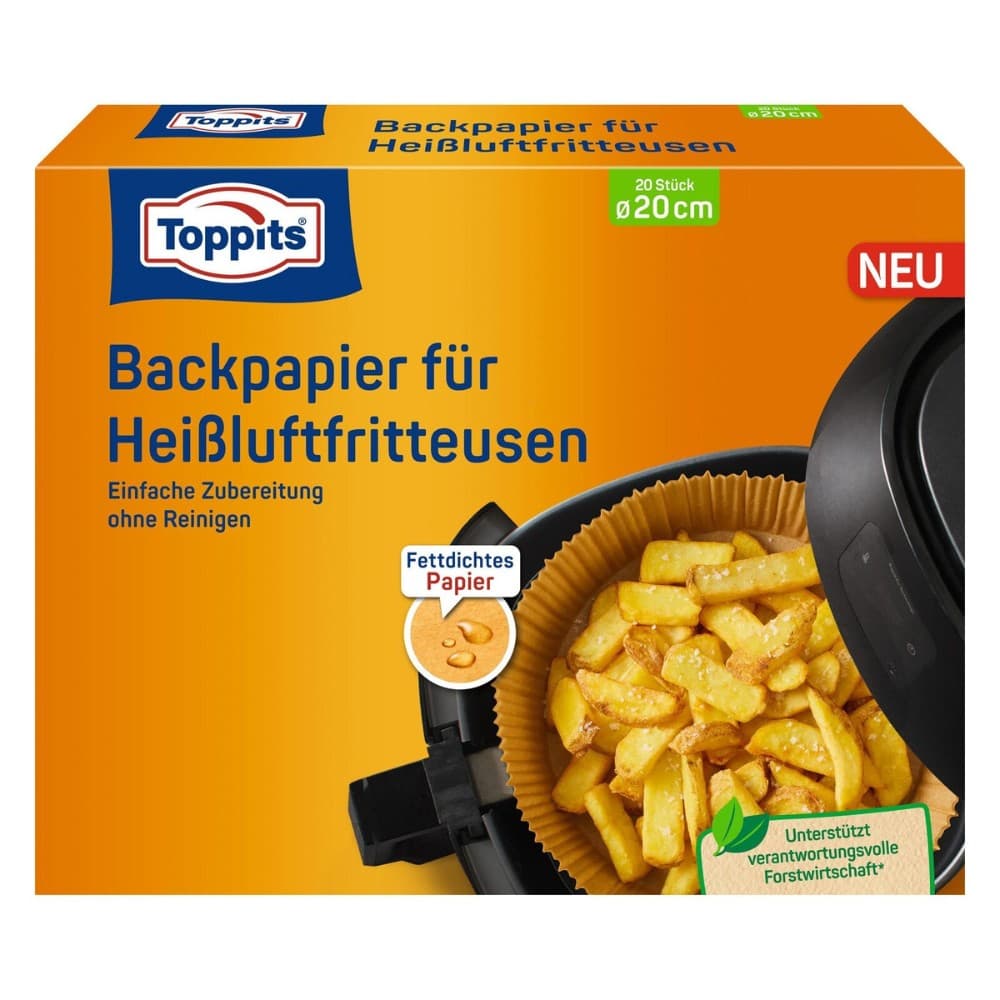 Backpapierbögen, 20 Stück TOPPITS – Hofer