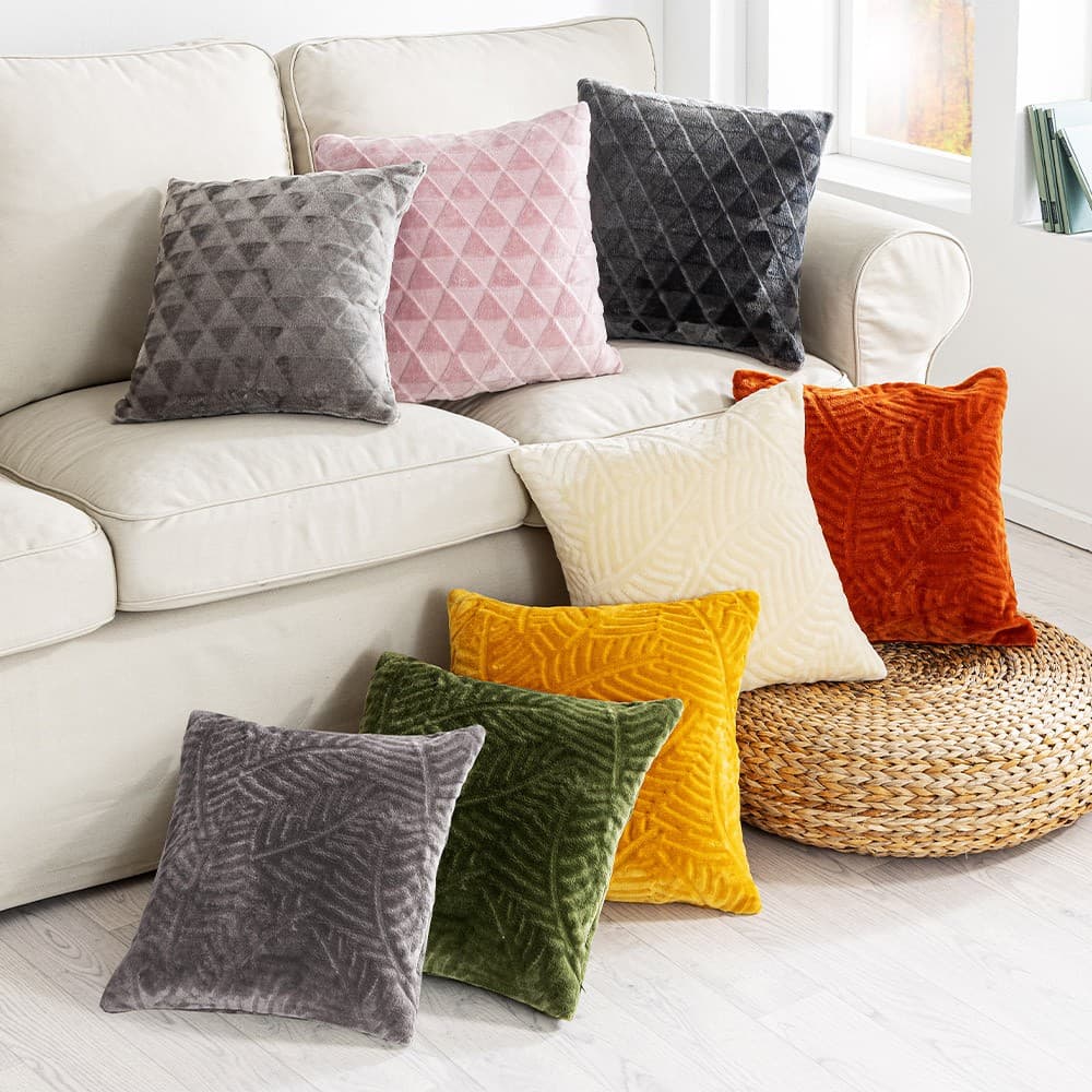 Super-Soft-Flanell-Kissenhülle, ca. 40 x 40 cm bella casa – Norma