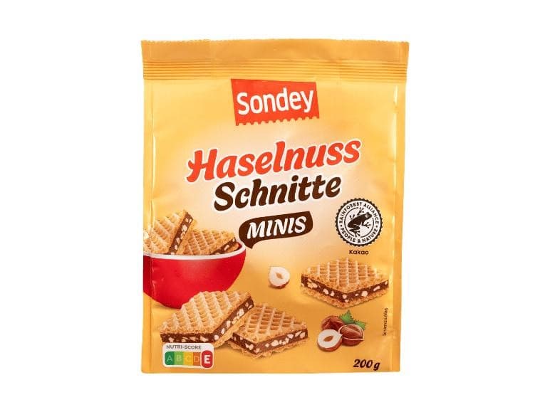 Haselnuss-schnitte Minis, 200 g – Lidl
