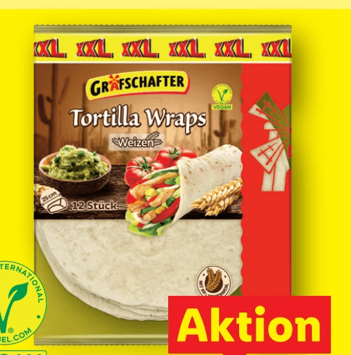 Tortilla Wraps, 740 g Grafschafter – Lidl
