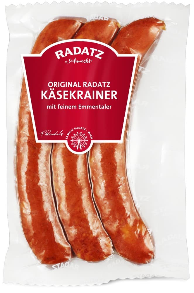 Käsekrainer oder Chili Cheese Käsekrainer, 330 g RADATZ – Maximarkt