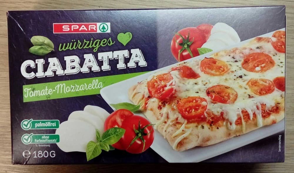 Despar Pizza verschiedene Sorten oder Spar Ciabatta Tomate Mozzarella, 200-468 g Despar / Spar – Spar
