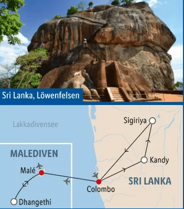Sri Lanka & Malediven Rundreise & Baden, 12 Tage – Lidl Reisen