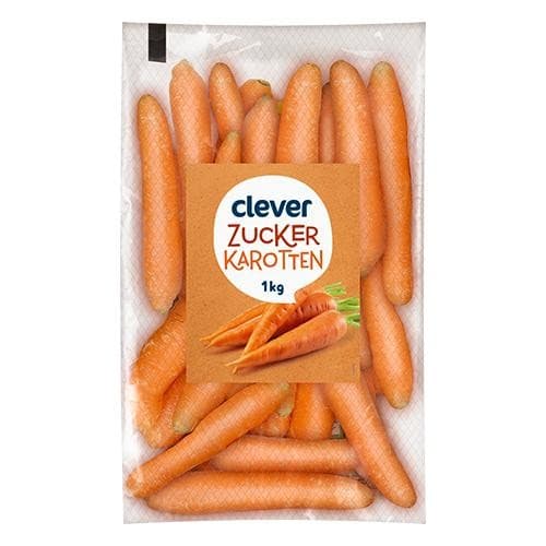 clever Zucker Karotten, 1 kg Sack – Billa