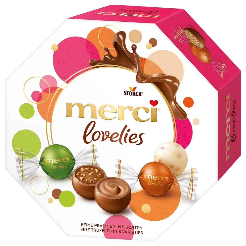 Merci Lovelies div. Sorten, 185 g – Billa Plus