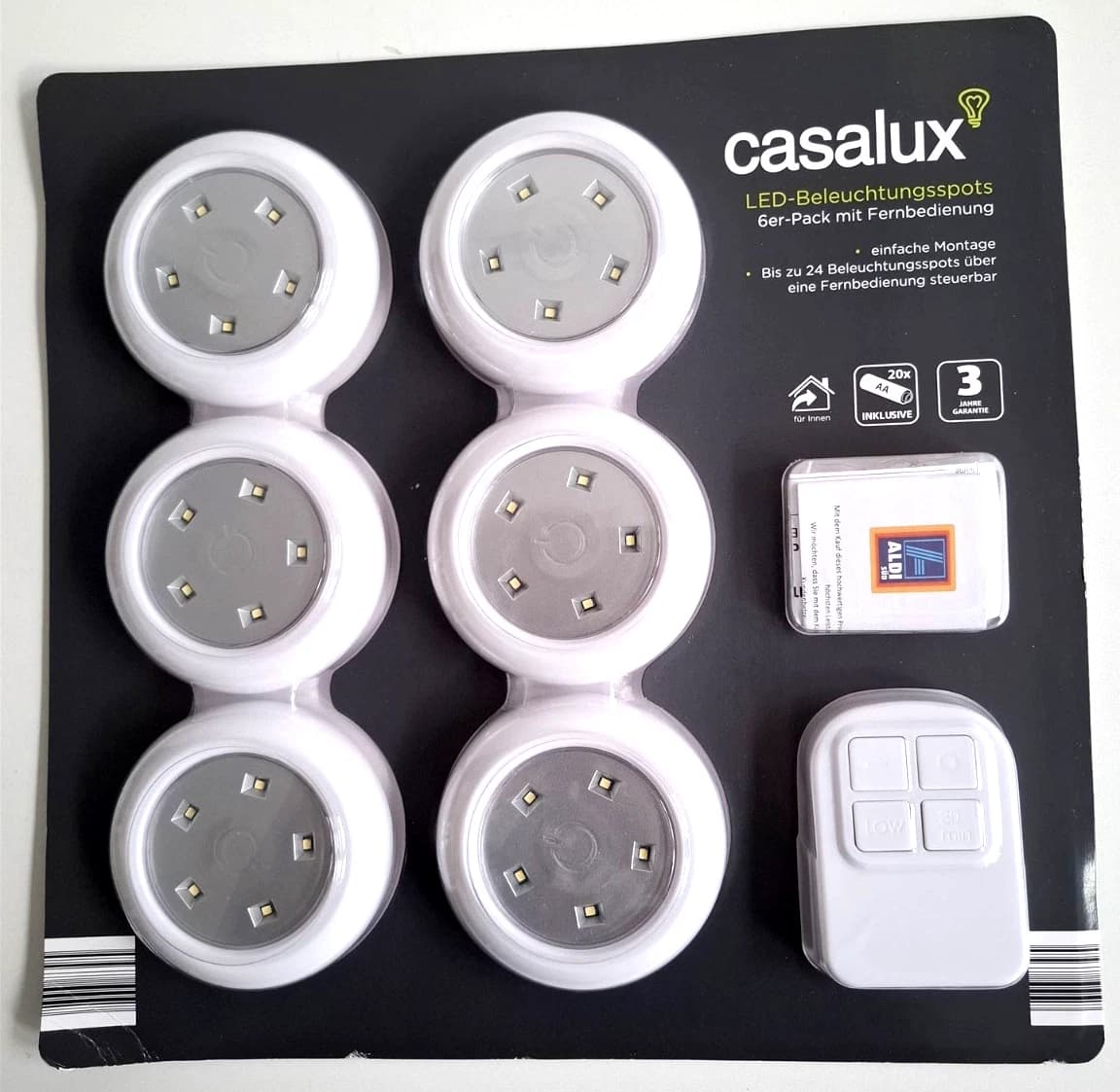 Casalux Beleuchtungsspots, 4 Stück – Hofer