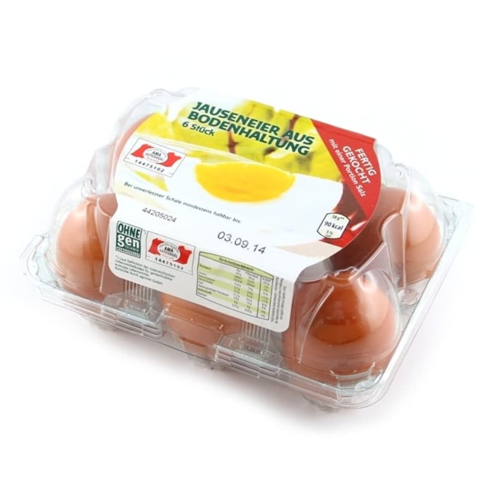Gekochte Jauseneier, 6 Stück – Penny