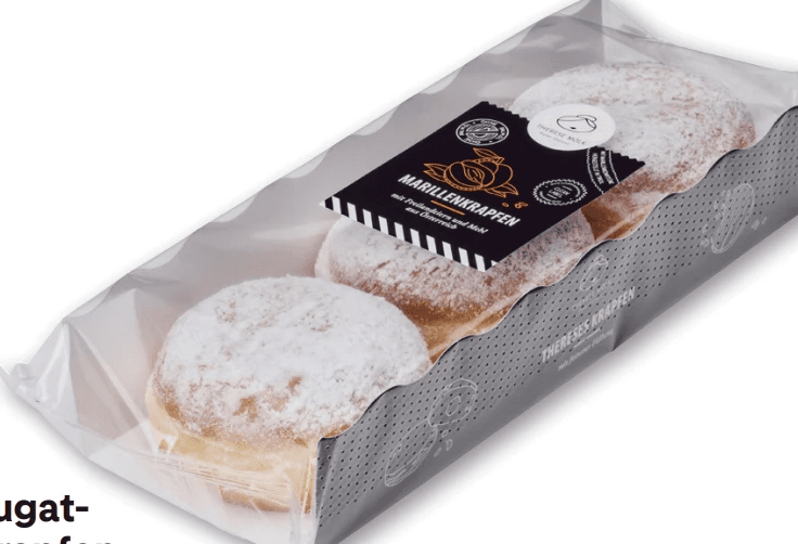 Therese Mölk Marillen-, Nougat- oder Vanillekrapfen, 3-Stück-Packung, 270 g – MPREIS