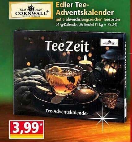 Edler Tee-Adventskalender, 51 g CORNWALL – Norma