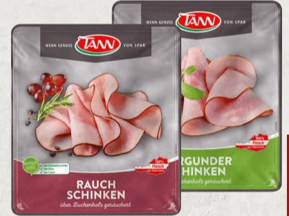 Burgunder- oder Rauchschinken / Honigkrusten-schinken 150 g oder 100 g TANN Angebot bei Spar