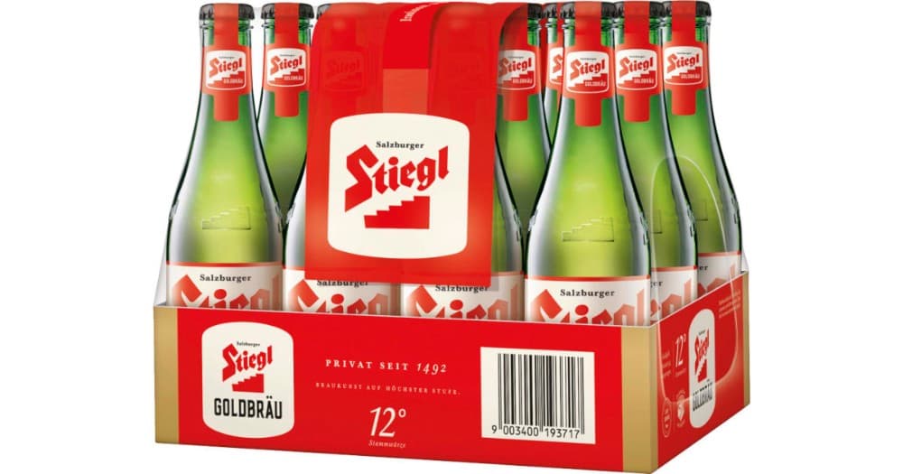 Stiegl Goldbräu, 12 x 0,33 Liter – Adeg