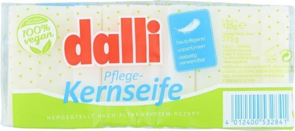 Dalli Haushalts-Kernseife oder Pflege-Kernseife, 125 g – Maximarkt