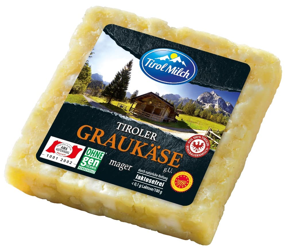 Tirol Milch Graukäse mager g.U., 100 g – Eurospar