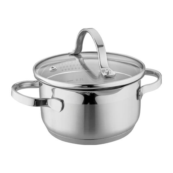 CASA ROYALE Edelstahl-Kochtopf Comiso, Ø ca. 14 cm – Norma