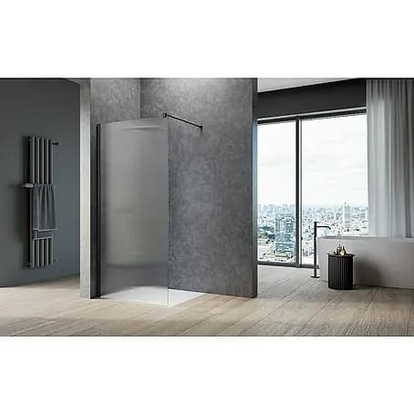 Duschwand GUNMETAL WAVE WALK-IN, H x B: 200 x 90/100/120 cm – Bauhaus