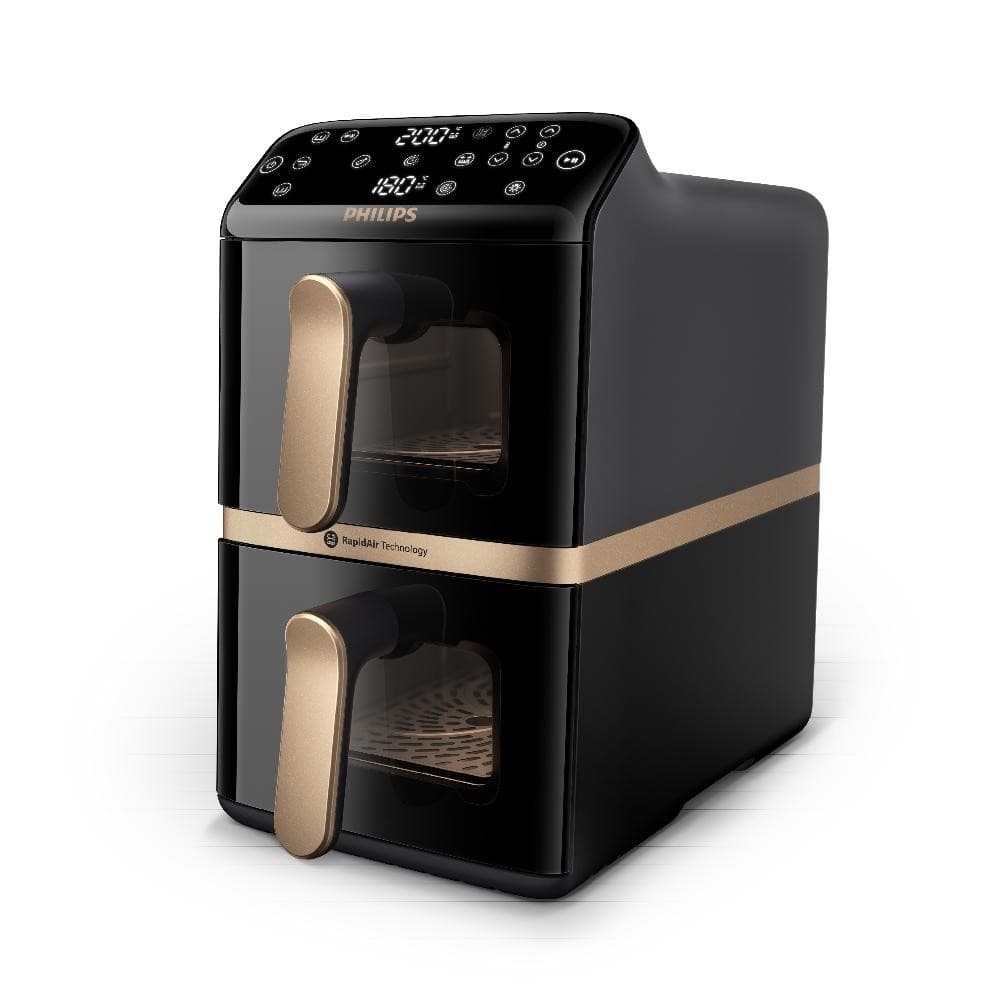NA462/70 Airfryer Stacked Dual Basket Heißluftfritteuse, 10 L Philips – MediaMarkt