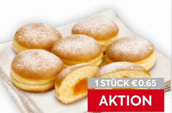 Mini-Krapfen Marille, ab 6 Stück – Billa