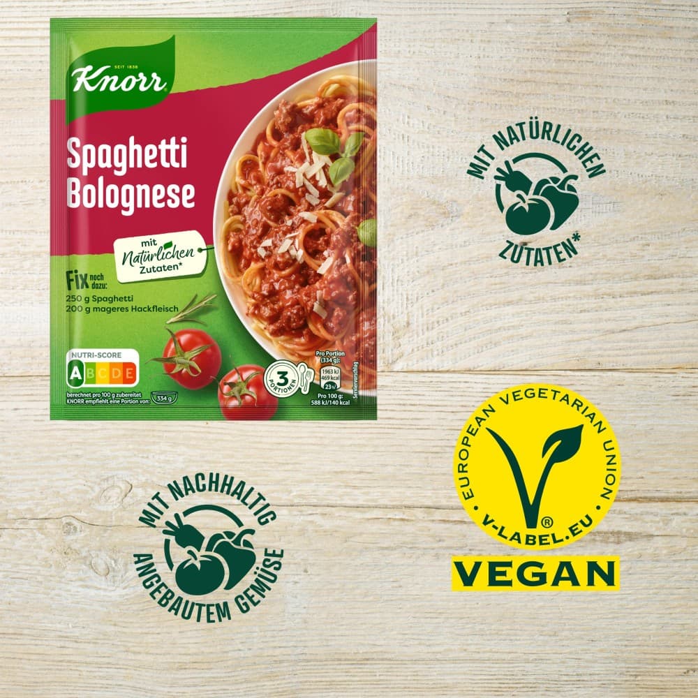 Fix Produkt Spaghetti Bolognese, 40 g Knorr – Norma